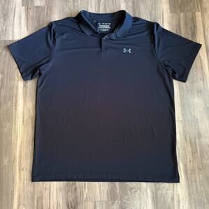 Under Armour Polo Shirt Size 2XL Black The Performance Polo Stretch Athletic XXL